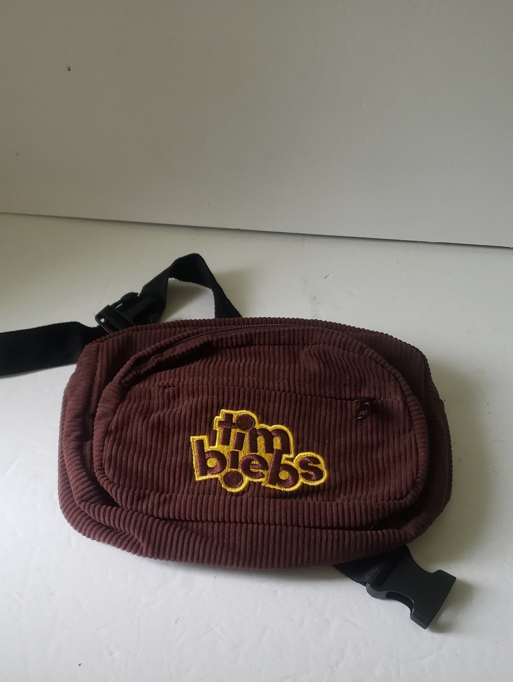 Tim Biebs Justin Bieber x Tim Hortons Fanny Pack Brown Corduroy